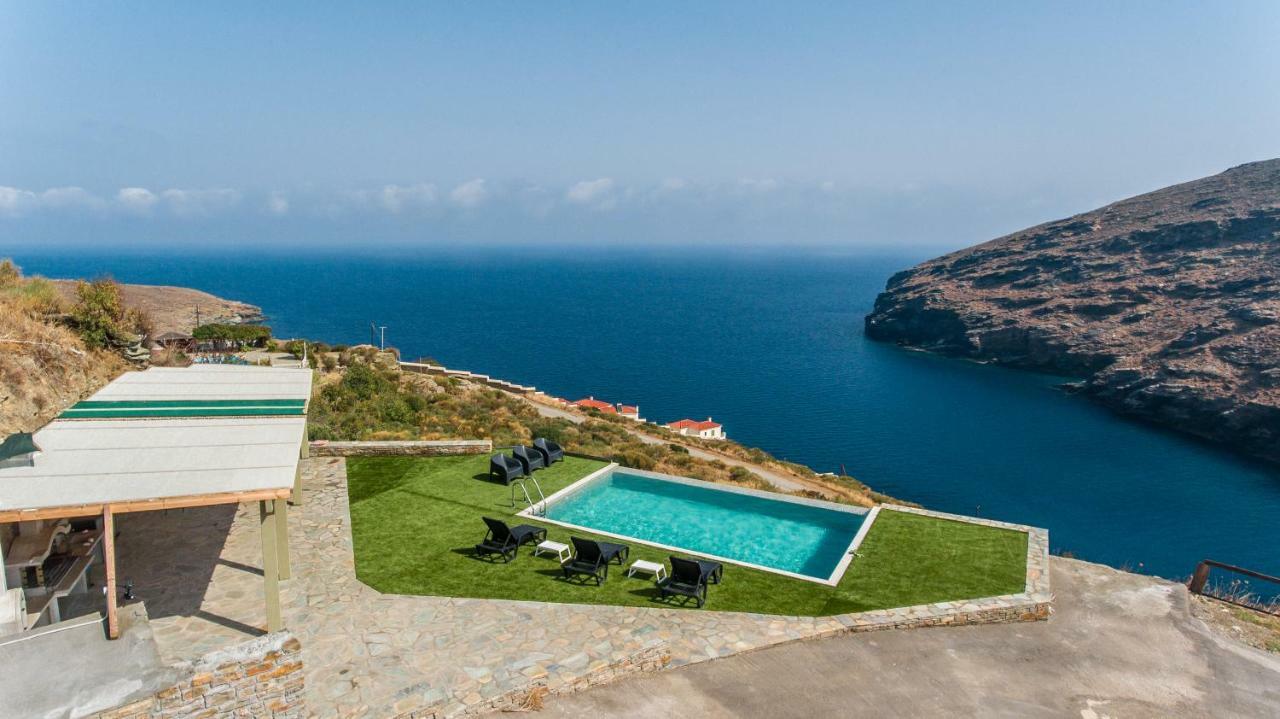 Anastasis Luxury Villa Andros With Heated Pool Sineti 外观 照片